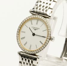 [Near MINT] LONGINES Grand classic L4.241.0 Diamond Bezel Quartz Women's Watch
