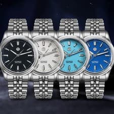 SAN MARTIN SN0144-CG7 Miyota 90S5 Automatic Enamel Dial 39mm 100M Men Gada Watch