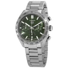 Tag Heuer Carrera Chronograph Automatic Green Dial Men's Watch CBN2A10.BA0643