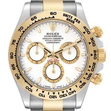 Rolex Daytona Steel Yellow Gold White Dial Mens Watch 126503 Box Card