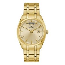 Bulova Surveyor Gold Stainless Steel Men's Watch, 39mm
