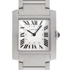 Cartier Tank Francaise MM WSTA0074 second hand Boys (Unisex)