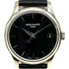 PATEK PHILIPPE Calatrava 5227G-010 Black White Gold Automatic Mens Watch #OK062