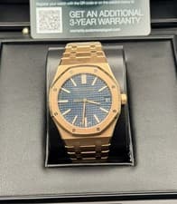 2024 Audemars Piguet Royal Oak 41mm 15510OR Rose Gold Blue Dial