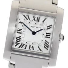 CARTIER Tank Francaise MM WSTA0074 Silver Dial Quartz Boy's Watch_904355