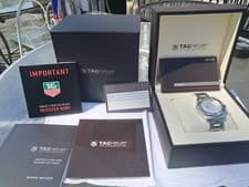 Tag Heuer Aquaracer Men's Watch SILVE Dial 40mm Quartz  WAP1112 Bracelet KNIGHTS