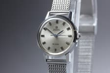 1968 Near MINT OMEGA De Ville 22mm 561.006 Automatic Silver Dial Women's Vintage