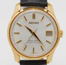 Seiko King Seiko 4402-8000 44KS White Dial Date Vintage Manual Wind Watch Japan