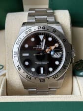 Rolex Explorer 216570 Oyster Bracelet with Bezel Black FULL SET 2020