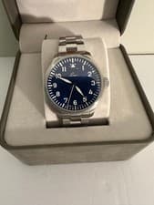 Laco Augsburg Blaue Stunde 42mm Pilot Watch 862100.2 Laco 31 NEW Full Set