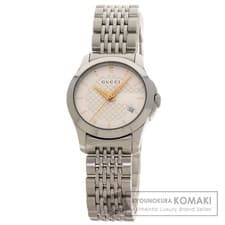 Gucci G-Timeless 126.5 SS Women's Wristwatch, Steel, Used