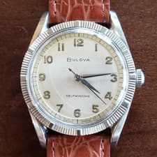 1963 Bulova Automatic Vintage Watch Swiss, Lyre Lugs Case All Steel, Cal. 11AFAC