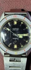 Zodiac Sea Wolf Automatic Watch 722-966 38mm Bakelite Bezel S.S. Orig Bracelet