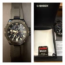 Casio G Shock GST B100XB 2AJF Carbon Sapphire Bluetooth Watch Used