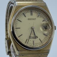 Working SEIKO MAJESTA 9533-6000 Genuine Belt Quartz Men's Watch Gold