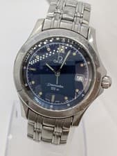 OMEGA Seamaster 120m Quartz Mens Watch Stainless Steel Date Silver Dial Classic