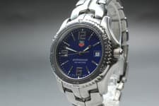 [Exc+5] TAG HEUER Link WT1113 Blue Dial Quartz Men's Watch  From JAPAN