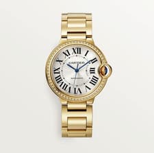 2026 NEW COMPLETE SET BALLON BLEU DE CARTIER FULL GOLD (DIAMOND BEZEL) WJBB0070