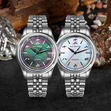 SAN MARTIN SN0144-CG4 Miyota 90S5 MOP/Sparkle Dial 39mm Chinese Style Gada Watch