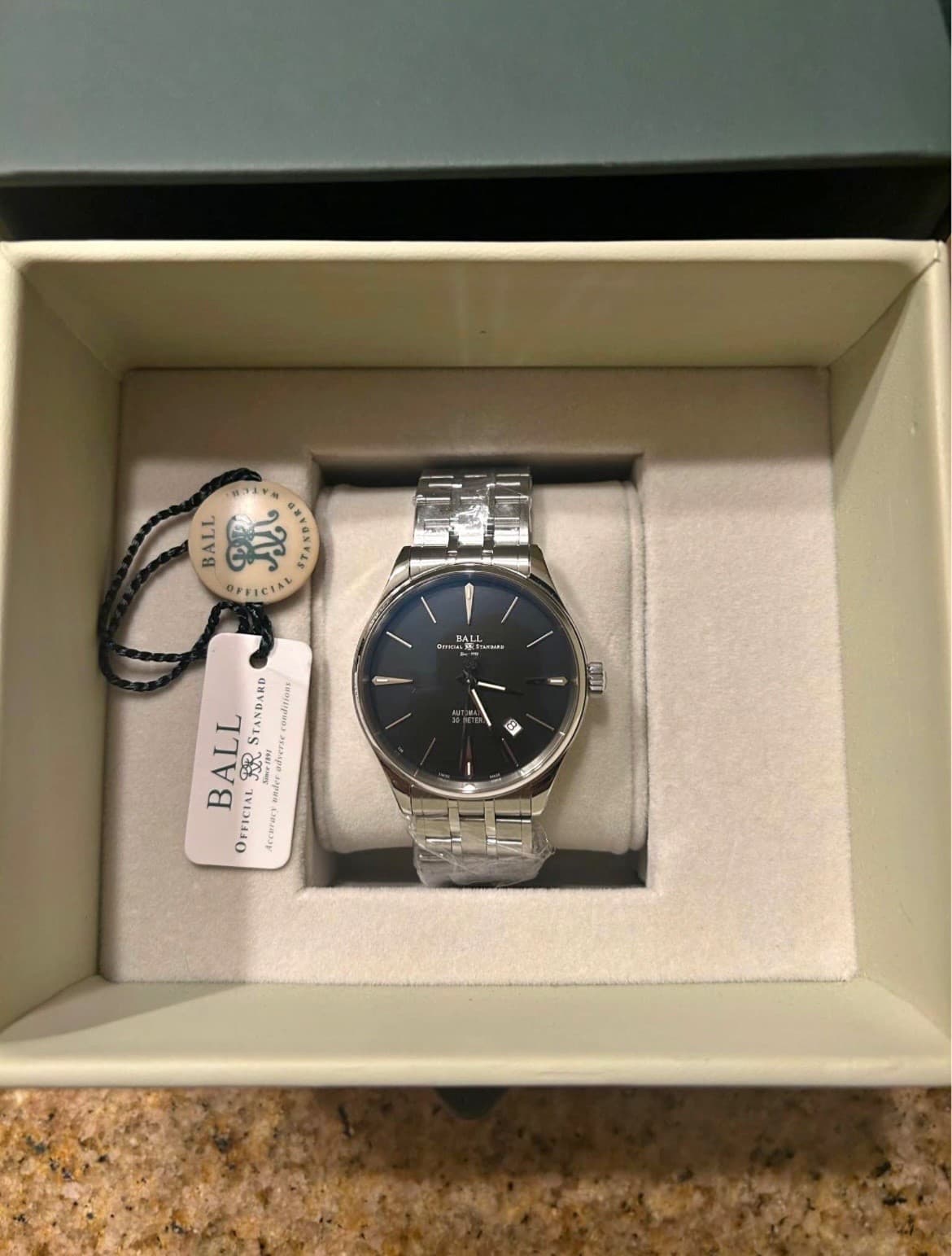 Ball Trainmaster Legend Black Dial 40mm Mens Watch NM3080D-SJ-BK