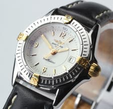 [Exc+5] BREITLING Callistino B52045 27mm Silver Black Quartz Women's Watch