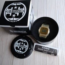 Unused G SHOCK DW 5035E 7JR 35th Anniversary Clear Gold