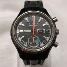 Citizen Challenge Timer Blackie 23 Jewels  Chronograph Watch Mens Analog 2604TK