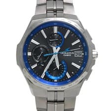 CASIO Oceanus Manta OCW-S5000B-1AJF Black Dial Titanium Solar 42.3mm Mens #W3209