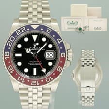 CPO 2026 PAPERS Rolex GMT Master PEPSI Red Blue Jubilee Ceramic 126710BLRO Watch