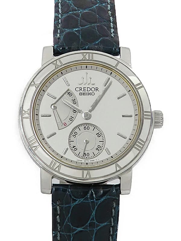 SEIKO Credor Manual Hand-Winding Watch GCAY999 4S79-0020 36mm Gray Dial