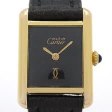 Cartier Must de Cartier Tank - 7 0***** Black Women's Wrist Watch