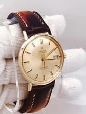 1962 OMEGA SEAMASTER 14K GOLD BEZEL & CAP Automatic Cal 562 Men's Wristwatch RUN