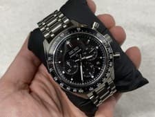 Seiko Prospex Speedtimer 42mm Black Dial Chronograph Watch SRQ055