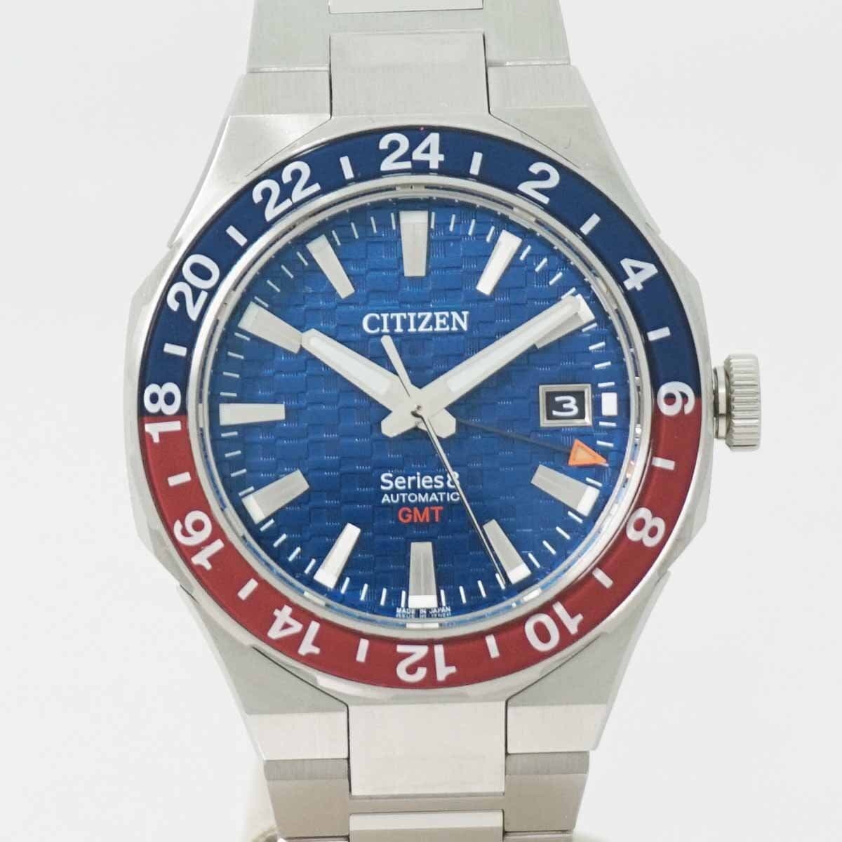 Citizen Series 8 NB6030-59L  Mechanical 880 Watch Blue Dial Stainless Pre-owned