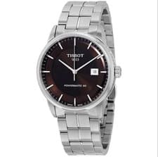 Tissot Powermatic 80 Automatic Stainless Steel Men's Watch Brown Dial w/ Box