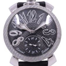 Gaga Milano Manuale 48 Special Edition Automatic 42mm Black Carbon Dial Watch