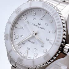 Hamilton Khaki Navy Scuba H822210 Watch Ceramic Bezel Quartz 37mm Divers Watch