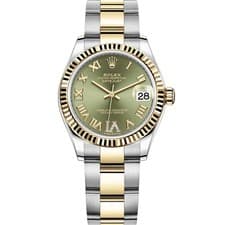 Rolex Datejust 31 278273 Wristwatch - Olive Green Roman VI Diamond, Oyster