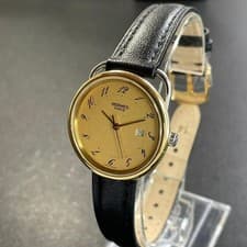 Hermes Arceau Gold Wristwatch Dial White Case Size 30mm for Men and Women