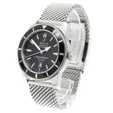 BREITLING SUPER OCEAN HERITAGE 46 A17320 46mm SS Black Dial Automatic Date #C243