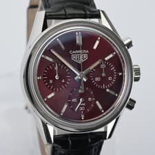 TAG Heuer Carrera Chrono CBK221G One of 600 Red Dial 39mm Automatic Men's Watch