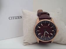 Citizen Eco Drive World Time Watch 41mm Rose Gold Used
