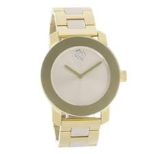 Movado Bold Ceramic Women's Beige Dial Swiss Quartz Watch 3600640