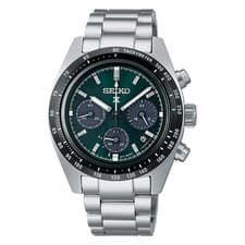 Seiko Prospex Speedtimer Solar Chronograph Green Men's Watch - SSC933