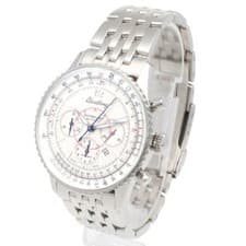 BREITLING Navitimer A41330 Montbrillant Watch Stainless Steel White 38.0mm