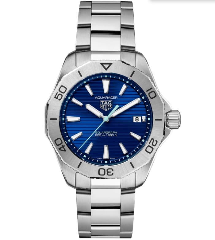 Tag Heuer Aquaracer Pro 200 Solargraph Blue Dial 40mm Men's Watch WBP1113.BA0000