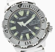 【NEAR MINT】Seiko Black Monster 7S26-0350 SKX779 Day/Date Auto Men's Watch JAPAN