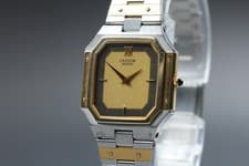[Exc+5] SEIKO Credor 8420-5360 23mm Gold Dial 18KT 14KT Qz Women's Watch