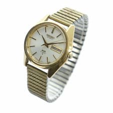 Seiko King Seiko 5626-7111 Hi-Beat Automatic Day Date Gold Dial Wristwatch