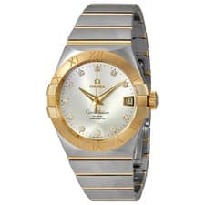Omega Constellation Silver Diamond Dial Men's Watch 123.20.38.21.52.002